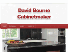 Tablet Screenshot of davidbournecabinetmaker.com